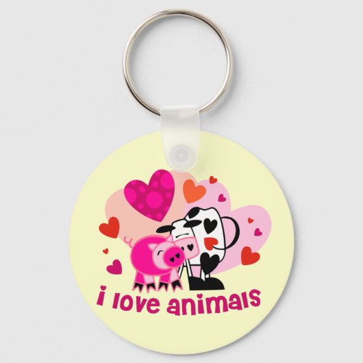 Porte-clés Amour animal (Recto)