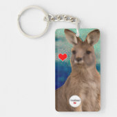 Porte-clés Amour animal - Kangaroo Love (Devant)