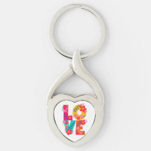 Porte-clés Amour arc-en-ciel