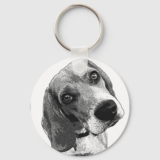 Porte-clés Amour beagle (Recto)