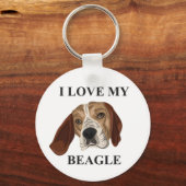 Porte-clés Amour beagle (Recto)