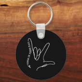 Porte-clés Amour Besoin d'aucun mot Sensibilisation sur l'aut (Verso)