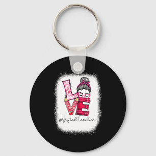 Porte-clés Amour Bun Messy Ed Professeur Saint-Valentin Corre