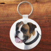 Porte-clés Amour Chien Boxer Chiot (Recto)