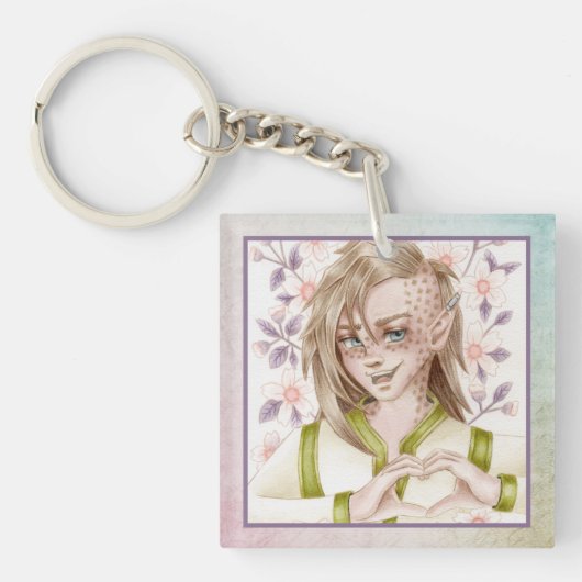 Porte-clés Amour Coeur Elfe (Devant)