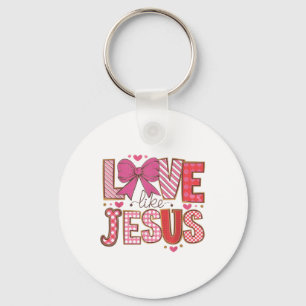 Porte-clés Amour comme Jésus Foi chrétienne Religieux Dimanch