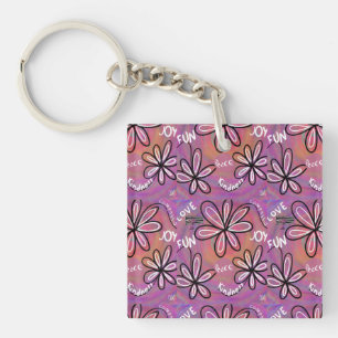 Porte-clés Amour Compassion, Joie, Paix Pour L'Humanité