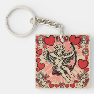 Porte-clés Amour cupide vintage
