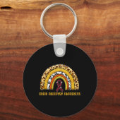 Porte-clés Amour Cure Femmes Cerveau Aneurie Sensibilisation (Recto)