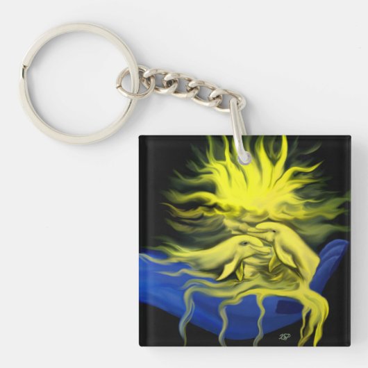 Porte-clés Amour dauphin (Devant)