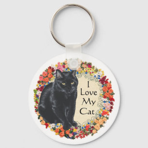Porte-clés Amour de Chat Noir