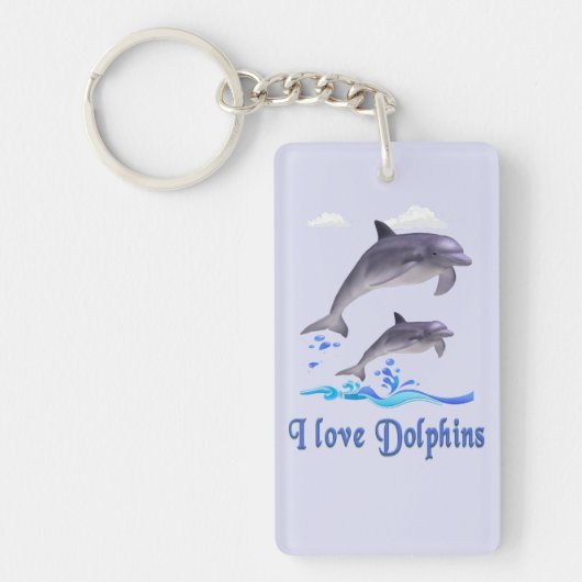 Porte-clés Amour de dauphin (Devant)