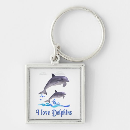 Porte-clés Amour de dauphin (Devant)