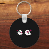 Porte-clés Amour de fantôme mignon (Recto)