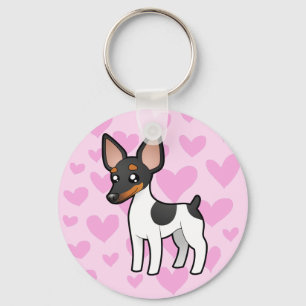 Porte-clés Amour de Fox Terrier de Rat terrier/jouet