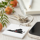 Porte-clés Amour de la Virginie !  Cadeaux pour des amants de (Devant Droit)