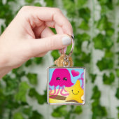 Porte-clés Amour de méduses (main)