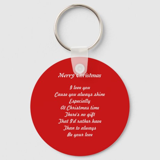 Porte-clés Amour de Noël (Recto)