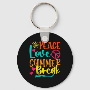 Porte-clés Amour De Paix Drôle Et Pause Été Vacay Vibes Plage