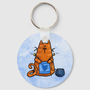 Porte-clés amour de paix tricot