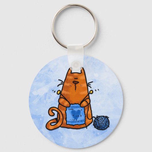 Porte-clés amour de paix tricot (Recto)