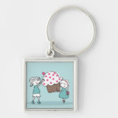 Porte-clés Amour de petit gâteau (Devant)