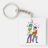 Porte-clés amour de queue (Devant)