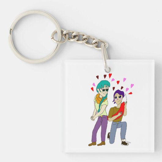 Porte-clés amour de queue (Devant)