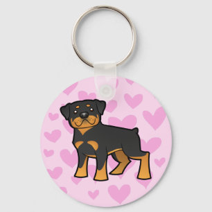 Porte-clés Amour de rottweiler