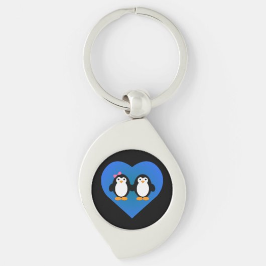Porte-clés Amour des pingouins (Devant)