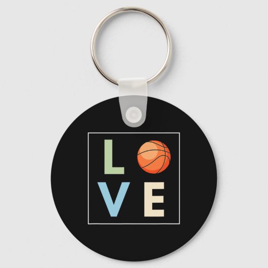 Porte-clés Amour du basket-ball (Recto)