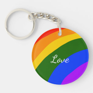 Porte-clés Amour du mois de la fierté arc-en-ciel ajoutez le