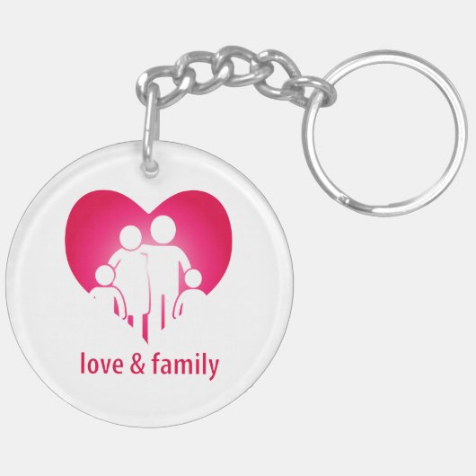 Porte-clés Amour et famille (Dos gauche)