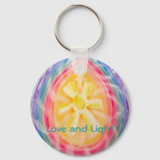 Porte-clés Amour et lumière chakra porte - clé (Recto)