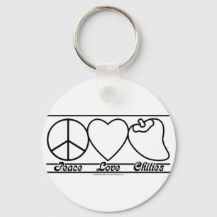 Porte-clés Amour et piments de paix