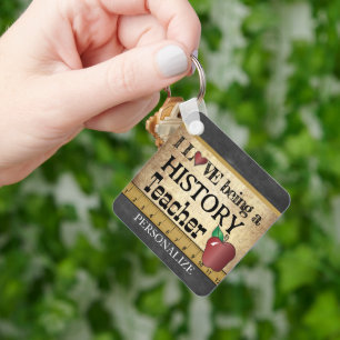 Porte-clés Amour Etre un enseignant d'histoire