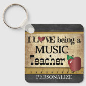 Porte-clés Amour Etre un professeur de musique (Recto)
