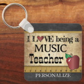Porte-clés Amour Etre un professeur de musique (Recto)