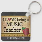 Porte-clés Amour Etre un professeur de musique (Dos)