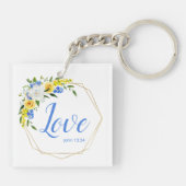 Porte-clés Amour Floral (Dos)
