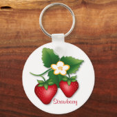 Porte-clés Amour fraise pour toujours Porte - clé (Verso)