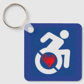 Porte-clés Amour Handicap (Recto)