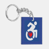 Porte-clés Amour Handicap (Devant gauche)