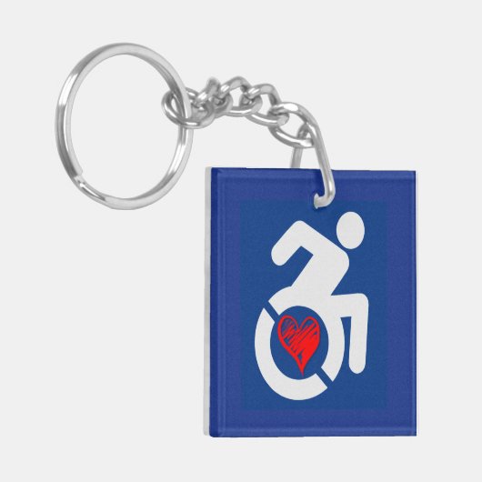 Porte-clés Amour Handicap (Devant gauche)