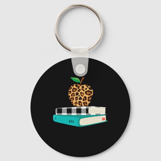 Porte-clés Amour Inspirer Empreinte de léopard Apple Enseigna (Recto)