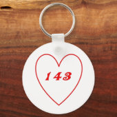 Porte-clés Amour, Je T'Aime (Recto)