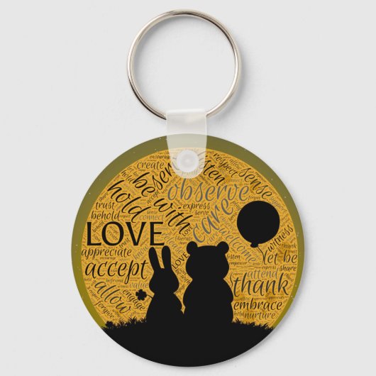 Porte-clés Amour lapin (Recto)