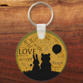 Porte-clés Amour lapin (Recto)