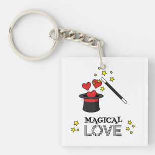 Porte-clés Amour magique - Noir