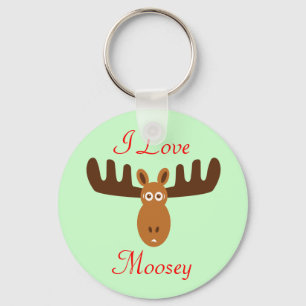 Porte-clés Amour Moosey de Head_I d'orignaux